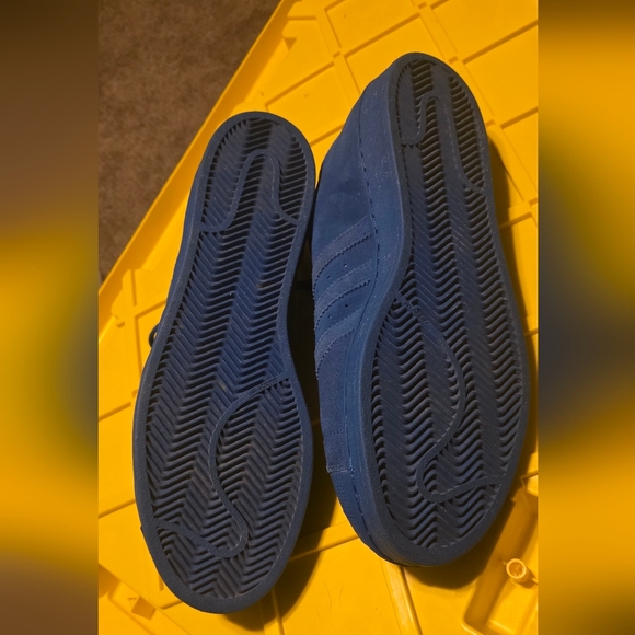 Adidas superstar monochrome royal blue suede shoes Adicolor size - Picture 4 of 6